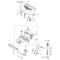 Клапан редукционный в сборе и комплектующие клапана M0324-14116B Mobis