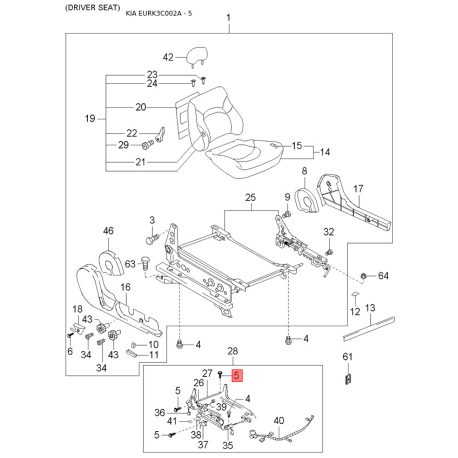 Облицовка, колеса 52960-3C120 Mobis - 529603C120 - схема с каталога 5, EURK3C002A 529603C120
