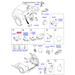Пристрій керування, подушка безпеки 95910-2E510 Mobis