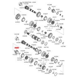 Шестерня, первинний вал 43260-24310 Mobis
