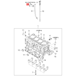 Труба выхлопного газа 0K2NA-40500A Mobis