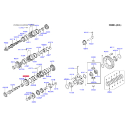 Шестерня, вторичный вал 43250-3A010 Mobis