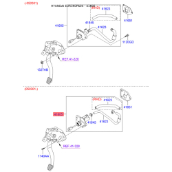 Циліндр зчеплення головний 41605-3K000 Mobis