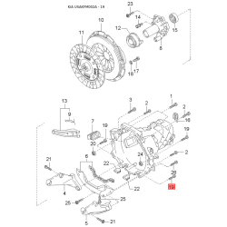 Затискач, молдинг / захисна накладка 0K08A-50874B Mobis