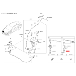 Адаптер, водяной насос омывателя левый 98671-2T500 Mobis