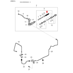 Гидравлический шланг(трубка), рулевое управление 0K2KB-32683 Mobis