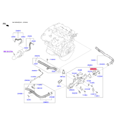 Термостат охлаждающей жидкости 25500-25001 Mobis
