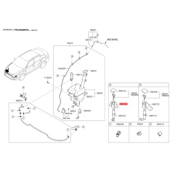 Адаптер, водяной насос омывателя правый 98692-2T500 Mobis