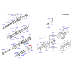 Кольцо (шайба) упорное КПП 43348-3A007 Mobis