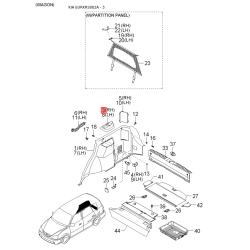 Петля боковой двери правая 0K2JA-58240 Mobis