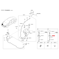 Адаптер, водяний насос омивача лівий 98691-2T500 Mobis