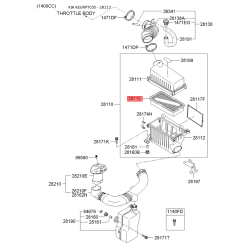 Фільтр повітряний 28113-1G100 Mobis