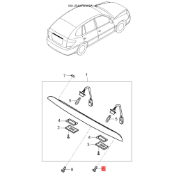 Панель приладів, у сборі та комплектуючи K9073-40512 Mobis