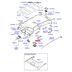 Обивка крышки 85397-2E000J9 Mobis