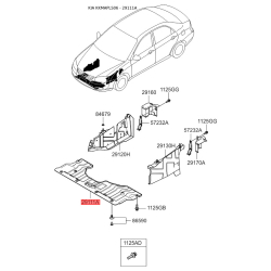 Захист двигуна / піддон двигуна передній 29110-2F310 Mobis