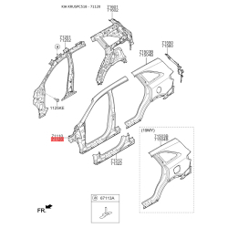 Боковина права 71120-C5A00 Mobis