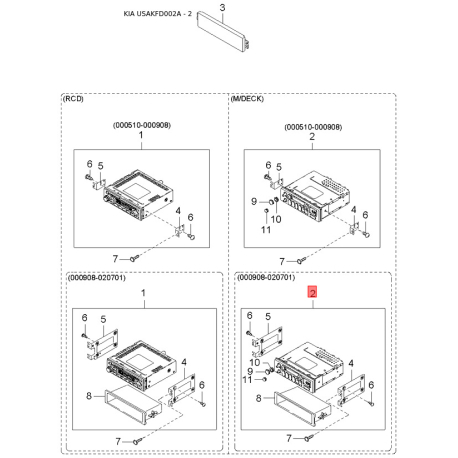 Вал промежуточный карданный рулевой колонки 0K30A-32090A Mobis - 0K30A32090A - схема с каталога 2, USAKFD002A 0K30A32090A