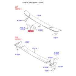 Додатковий ліхтар сигнал гальмування 92750-2D500 Mobis