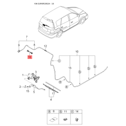 Система тяг и рычагов, тормозная система левая 0K2FA-26810 Mobis