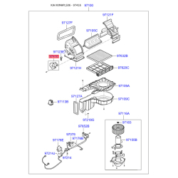 Регулирующий клапан охлаждающей жидкости 97124-2F000 Mobis