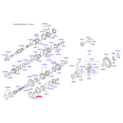 Шестерня, вторичный вал 43282-28020 Mobis