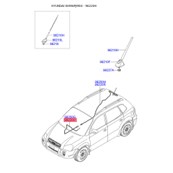 Адаптер, кабель антенны 96250-2E100 Mobis