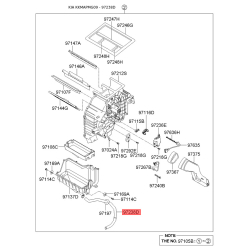 Відведення конденсату, корпус повітряного фільтра салону 97284-2G001 Mobis
