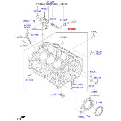 Блок цилиндров двигателя 329R3-3CA0B Mobis
