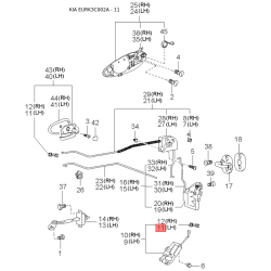 Датчик частоты вращения колеса (ABS) задний правый 95680-3C601 Mobis