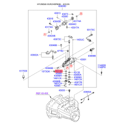 Кільце ущільнювача, система тяг і важелів 43126-23201 Mobis