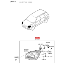 Фара основная правая 92102-1F521 Mobis