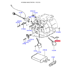 Шланг вакуумного усилителя без клапана 97227-22000 Mobis