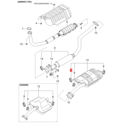 Накладка панели прибров (торпеды) 96116-2F000 Mobis