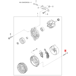 Подушка безпеки на кермо 0K2DJ-66126 Mobis