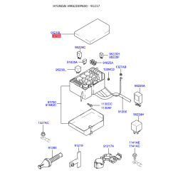 Коробка предохранителей и реле верхняя 91210-2D035 Mobis