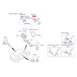 Брелок без ключа 95430-D3100 Mobis