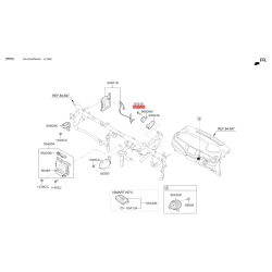 Болт троса капота 11290-06121 Mobis