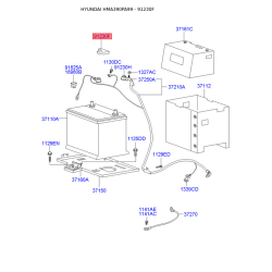 Кріплення акумулятора 91230-38A00 Mobis