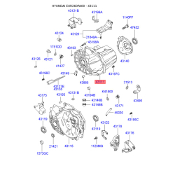 Картер (корпус) КПП 43111-3A000 Mobis