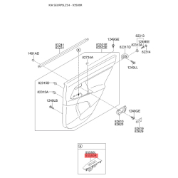 Блок кнопок стеклоподъёмника правый 93580-3W910WK Mobis