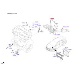 Датчик кисню (лямбда-зонд) 39210-2B420 Mobis