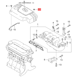 Упор (відбійник) кришки багажника 0K34C-56840 Mobis