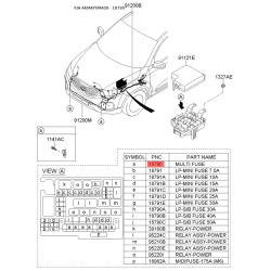 Запобіжники 18790-01028 Mobis