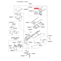 Центральна консоль комплектуючи верхня 84634-3E500 Mobis