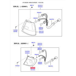 Ліхтар задній лівий 92411-25700 Mobis