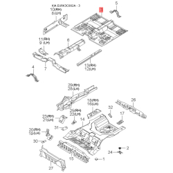 Накладка (крышка) наружного зеркала правая 87662-38000 Mobis