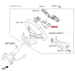 Проводка (жгут) рулевого колеса 56190-A7100 Mobis