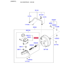 Бачок главного тормозного цилиндра 58529-2G010 Mobis