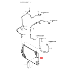 Крепление внутренней ручки двери 0K2FA-66358 Mobis