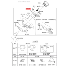 Кнопка управления автомагнитолой на руле правая 96440-2K000 Mobis